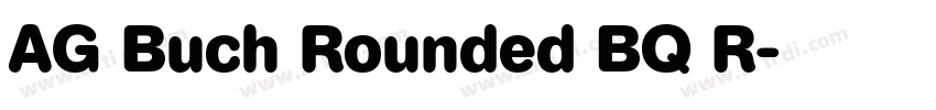 AG Buch Rounded BQ R字体转换